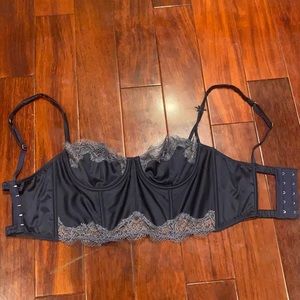 Victoria’s Secret Satin Lace Bustier Top